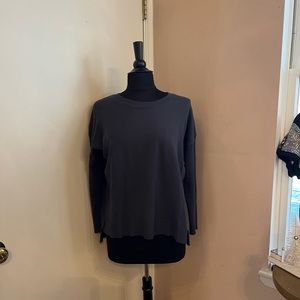 Anywhere Split Back Crew in Slate